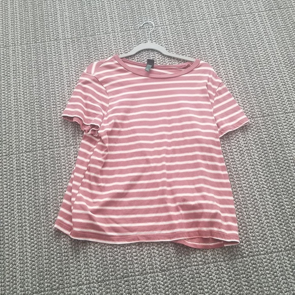 Wild Fable mauve, striped tshirt - Picture 1 of 1